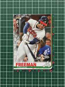 ★TOPPS MLB 2019 HOLIDAY BASEBALL #HW176 FREDDIE FREEMAN［ATLANTA BRAVES］ベースカード 19★