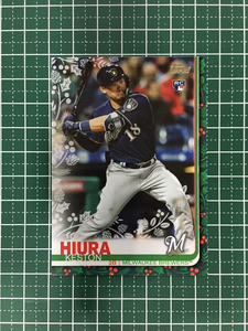 ★TOPPS MLB 2019 HOLIDAY BASEBALL #HW43 KESTON HIURA［MILWAUKEE BREWERS］ベースカード ルーキー「RC」19★