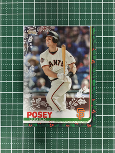 ★TOPPS MLB 2019 HOLIDAY BASEBALL #HW96 BUSTER POSEY［SAN FRANCISCO GIANTS］ベースカード 19★