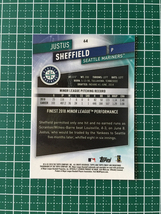 ★TOPPS MLB 2019 FINEST BASEBALL #64 JUSTUS SHEFFIELD［SEATTLE MARINERS］ベースカード ルーキー「RC」19★_画像2