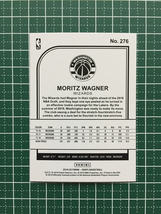 ★PANINI 2019-20 NBA HOOPS #276 MORITZ WAGNER［WASHINGTON WIZARDS］ベースカード 2020★_画像2