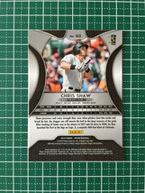 ★PANINI MLB 2019 PRIZM BASEBALL #48 CHRIS SHAW［SAN FRANCISCO GIANTS］ベースカード ルーキー RC 19★_画像2