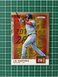 ★PANINI MLB 2019 PRIZM BASEBALL #NG6 J.D. MARTINEZ［BOSTON RED SOX］インサートカード「Numbers Game」19★