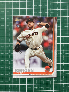 ★TOPPS MLB 2019 UPDATE #US40 TRAVIS BERGEN［SAN FRANCISCO GIANTS］ベースカード ルーキー RC 19★