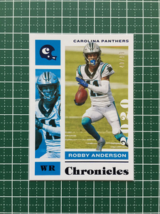 ★PANINI 2020 NFL CHRONICLES FOOTBALL #15 ROBBY ANDERSON［CAROLINA PANTHERS］BLUE パラレル版 99枚限定「40/99」★