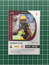 ★PANINI 2020 NFL PRIZM DRAFT PICKS #255 BRANDON AIYUK［ARIZONA STATE SUN DEVILS］直筆サインカード auto 199枚限定 パラレル版 RC★_画像2