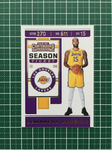 ★PANINI 2019-20 NBA CONTENDERS #26 DeMARCUS COUSINS［LOS ANGELES LAKERS］ベースカード SEASON TICKET 2020★