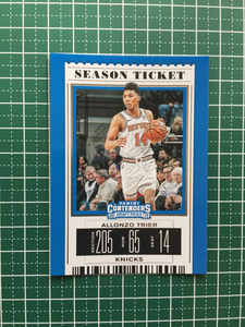 ★PANINI NBA 2019-20 CONTENDERS DRAFT PICKS #1 ALLONZO TRIER［NEW YORK KNICKS］ベースカード SEASON TICKET 2020★