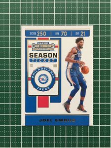 ★PANINI 2019-20 NBA CONTENDERS #45 JOEL EMBIID［PHILADELPHIA 76ERS］ベースカード SEASON TICKET 2020★