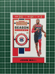 ★PANINI 2019-20 NBA CONTENDERS #47 JOHN WALL［WASHINGTON WIZARDS］ベースカード SEASON TICKET 2020★