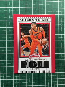 ★PANINI NBA 2019-20 CONTENDERS DRAFT PICKS #45 RUSSELL WESTBROOK［HOUSTON ROCKETS］ベースカード SEASON TICKET 2020★