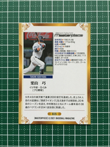 ★BBM 2021 スポーツ MASTERPIECE マスターピース #035 栗山巧［プロ野球／埼玉西武ライオンズ］レギュラーカード★_画像2