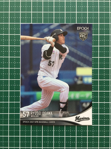 ★EPOCH 2021 NPB プロ野球カード #070 小川龍成［千葉ロッテマリーンズ］レギュラーカード ルーキー RC エポック★