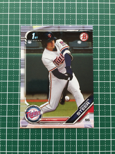 ★TOPPS MLB 2019 BOWMAN DRAFT #BD-153 SPENCER STEER［MINNESOTA TWINS］ベースカード 1st 19★