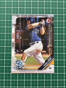 ★TOPPS MLB 2019 BOWMAN DRAFT #BD-186 OWEN MILLER［SAN DIEGO PADRES］ベースカード 19★