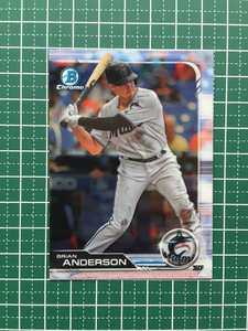 ★TOPPS MLB 2019 BOWMAN CHROME #77 BRIAN ANDERSON［MIAMI MARLINS］ベースカード 19★