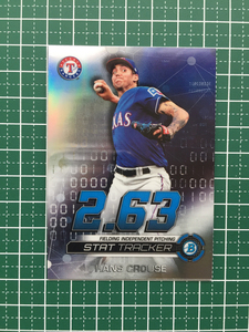 ★TOPPS MLB 2019 BOWMAN CHROME #ST-HC HANS CROUSE［TEXAS RANGERS］インサートカード「STAT TRACKER」★