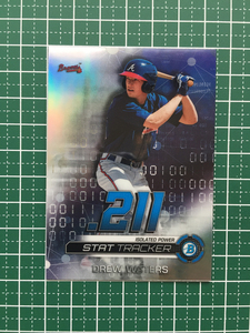 ★TOPPS MLB 2019 BOWMAN CHROME #ST-DW DREW WATERS［ATLANTA BRAVES］インサートカード「STAT TRACKER」★