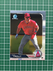★TOPPS MLB 2019 BOWMAN CHROME #100 MIKE TROUT［LOS ANGELES ANGELS］ベースカード 19★
