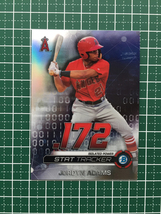 ★TOPPS MLB 2019 BOWMAN CHROME #ST-JA JORDYN ADAMS［LOS ANGELES ANGELS］インサートカード「STAT TRACKER」★_画像1