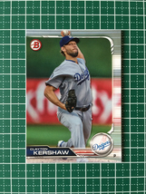 ★TOPPS MLB 2019 BOWMAN #15 CLAYTON KERSHAW［LOS ANGELES DODGERS］ベースカード 19★_画像1