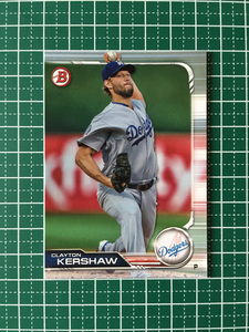 ★TOPPS MLB 2019 BOWMAN #15 CLAYTON KERSHAW［LOS ANGELES DODGERS］ベースカード 19★