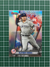 ★TOPPS MLB 2019 BOWMAN'S BEST #64 GLEYBER TORRES［NEW YORK YANKEES］リフラクター パラレル版 19★_画像1