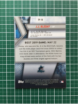 ★TOPPS MLB 2019 BOWMAN'S BEST #TP-18 J.J. BLEDAY［MIAMI MARLINS］ベースカード プロスペクト PROSPECT 19★_画像2