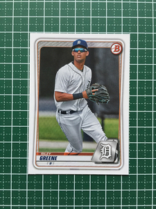 ★TOPPS MLB 2020 BOWMAN DRAFT #BD-180 RILEY GREENE［DETROIT TIGERS］ベースカード★