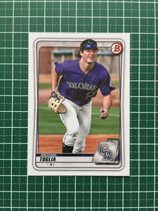 ★TOPPS MLB 2020 BOWMAN DRAFT #BD-175 MICHAEL TOGLIA［COLORADO ROCKIES］ベースカード★