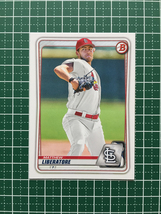 ★TOPPS MLB 2020 BOWMAN DRAFT #BD-198 MATTHEW LIBERATORE［ST. LOUIS CARDINALS］ベースカード★_画像1