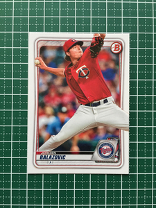 ★TOPPS MLB 2020 BOWMAN DRAFT #BD-58 JORDAN BALAZOVIC［MINNESOTA TWINS］ベースカード★