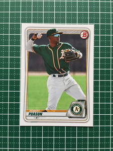 ★TOPPS MLB 2020 BOWMAN DRAFT #BD-155 ROBERT PUASON［OAKLAND ATHLETICS］ベースカード★