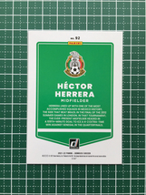 ★PANINI 2021-22 DONRUSS SOCCER ROAD TO QATAR #92 HECTOR HERRERA［MEXICO／メキシコ］ベースカード「BASE」★_画像2