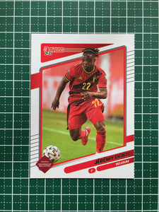 ★ Panini 2021-22 Donruss Soccer Road в Катар #17 Джереми Доку [Бельгия / Бельгия] Базовая карта «База» ★