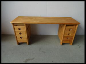 [ beautiful goods ] pine material purity low desk computer desk writing desk 