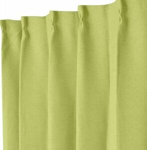新品☆ドレープカーテン遮光1級・遮熱・防炎(ノーブル3 イエローグリーン 100X110X2)送料無料