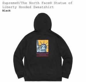 新品 国内正規品 SUPREME x THE NORTH FACE STATUE OF LIBERTY HOODED SWEATSHIRT ノースフェイス 自由の女神 パーカー スウェット