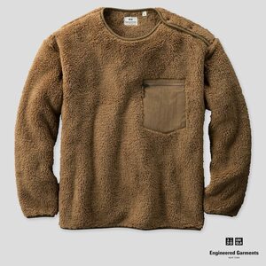 新品 Uniqlo Engineered Garments ユニクロ エンジニアド ガーメンツ フリース プルオーバー ベージュ M