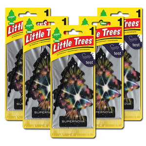 リトルツリー スーパーノヴァ 5枚セット Little Trees 芳香剤 車 部屋 吊り下げ USA エアフレッシュナー 【メール便 送料無料】