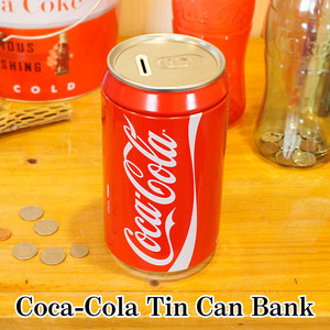 コカコーラ 缶型 貯金箱 Coca-Cola Tin Can Bank コインバンク アメ雑 アルミ缶 インテリア おしゃれ 500円貯金 お金