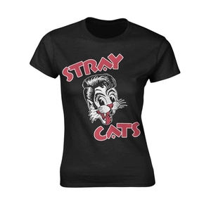 ★ストレイ キャッツ Lady's - Tシャツ Stray Cats - M 黒 UK正規品 50s rockabilly ブライアン セッツァー