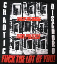 ★カオティック ディスコード Tシャツ CHAOTIC DISCHORD Fuck The Lot Of You 失望- L 新品 正規品 gbh conflict 80s ukhc discharge_画像1