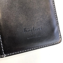 入手困難 希少レア 美品 定価170000円 Berluti ベルルッティ ガスパール 二つ折り長財布 ブラック ヴェネツィアレザー 正規品_画像9