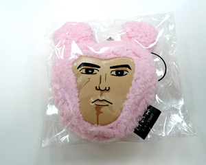 Редкий неиспользованный [Белый весенний ремешок Kowakawa Hiroshi Abe -Chan Pink Pink Mobile Best Holder]