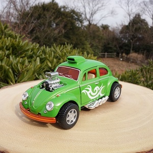 【送料350円】ＶＯＬＫＳＷＡＧＥＮ ミニカー フォルクスワーゲン　レースカー カスタム グリーン ドラックカー ＲＡＣＥ ダイキャスト