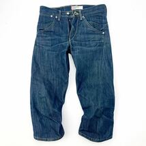 リーバイス ★ LEVIS 00013-07 エンジニアアード 立体裁断 膝丈 デニムパンツ S インディゴ 股深めルーズ ストリート アメカジ■Ja3508_画像2