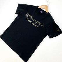 チャンピオン ☆ Champion キッズ 半袖 Tシャツ 速乾 ブラック × ゴールドロゴ 160cm 男子 お子さんのスポーツに◎ 快適素材♪■I188_画像1