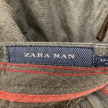 ザラマン ZARA MAN ストレッチパンツ ストレートパンツ グレー ごま塩 W32 大人 カジュアル サイドアジャスター付 調整楽々♪■Ja3406_画像6