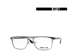 【McQueen】アレキサンダー マックイーン　メガネフレーム　MQ0084O　002　ダークルテニウム　国内正規品